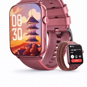 smartwatch 1.85” hd avec appels bluetooth – 140+ sports & suivi santé ip68
