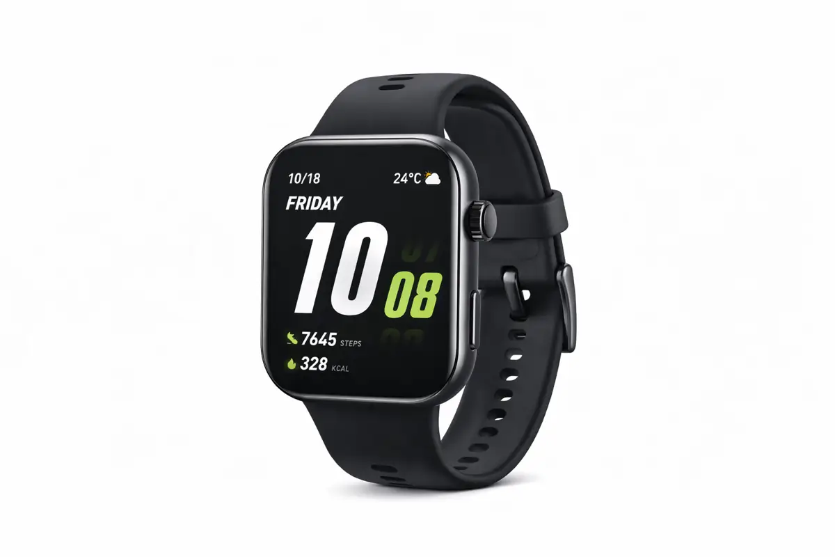 honor choice watch 2i – montre connectée – suivi sport & santé – noir