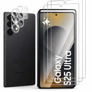 verre trempé samsung galaxy s26 ultra 5g 9h hd + protection caméra (3+3 pièces)