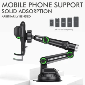 pare brise/tableau/fenêtre support de téléphone à ventouse universel support de téléphone de voiture à ventouse avec coussin de gel collant compatible